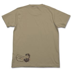 Girls Und Panzer Der Film Pz IV Manual T-shirt Sand Khaki (L Size)