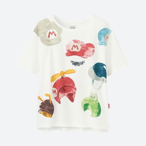 Super Mario Costume Hats Utgp Nintendo Women's T-shirt (L Size)_