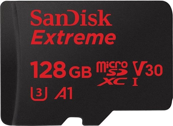 SanDisk Extreme microSDXC Kit 128GB, 100MB/s, UHS-I A1/Class 10 image 1