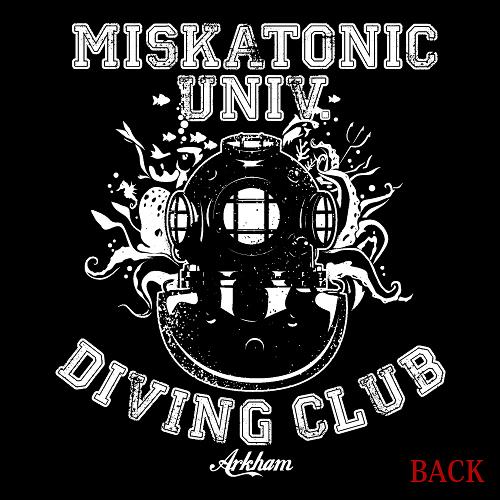 Miskatonic University Diving Club Jersey Jacket Black x White (M Size) image 4