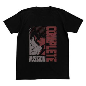 New Mobile Report Gundam Wing Mission Complete T-shirt Black (L Size)_