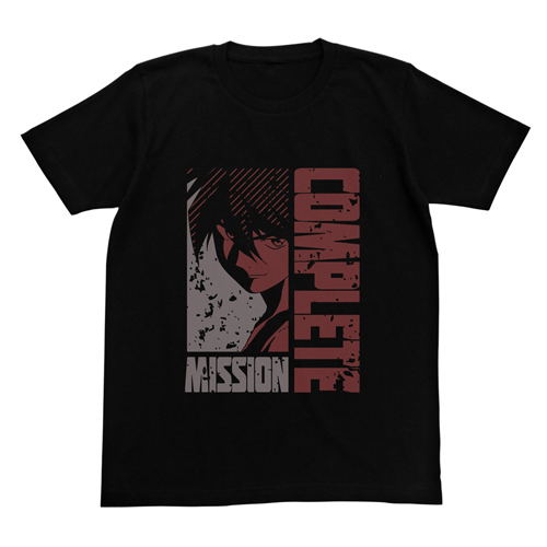 New Mobile Report Gundam Wing Mission Complete T-shirt Black (L Size) image 1