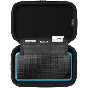 Slim Hard Pouch for New 2DS LL (Black x Black)