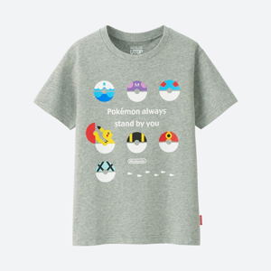 Pokemon Pokeballs Utgp Nintendo Kid's T-shirt (130 Size)_