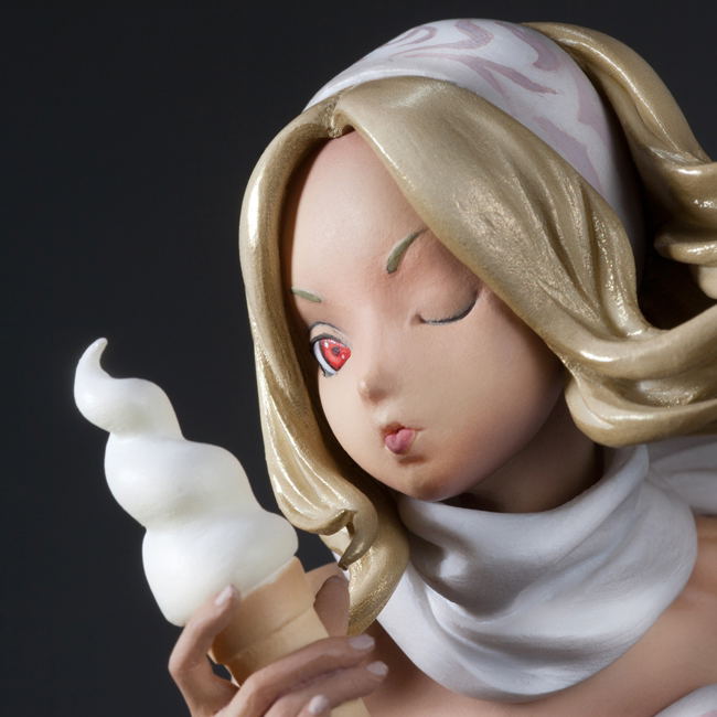 Hdge Technical Statue No.4 EX Gravity Daze: Gravity Kitten White