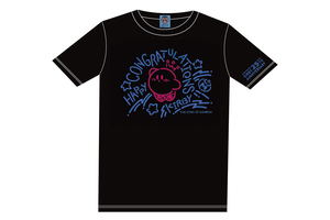 Kirbys Dream Land Congratulations T-shirt Black With Mascot [Limited Edition] (XL Size)_