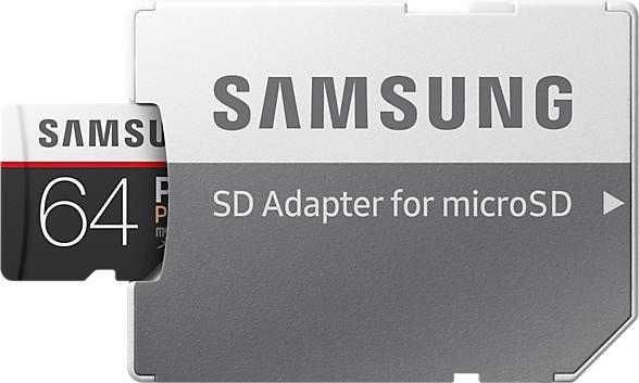 Samsung microSDXC PRO Plus 64GB Kit, UHS-I U3/Class 10 (2017) image 5