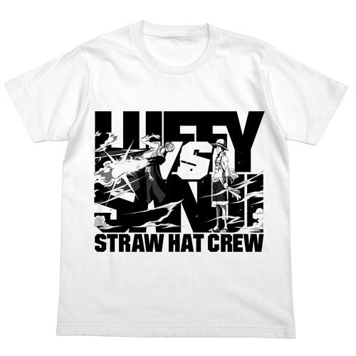 One Piece Luffy Vs Sanji T-shirt White (XL Size) image 1
