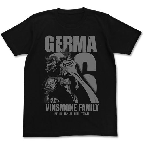 One Piece Vinsmoke Family T-shirt Black (L Size) image 1