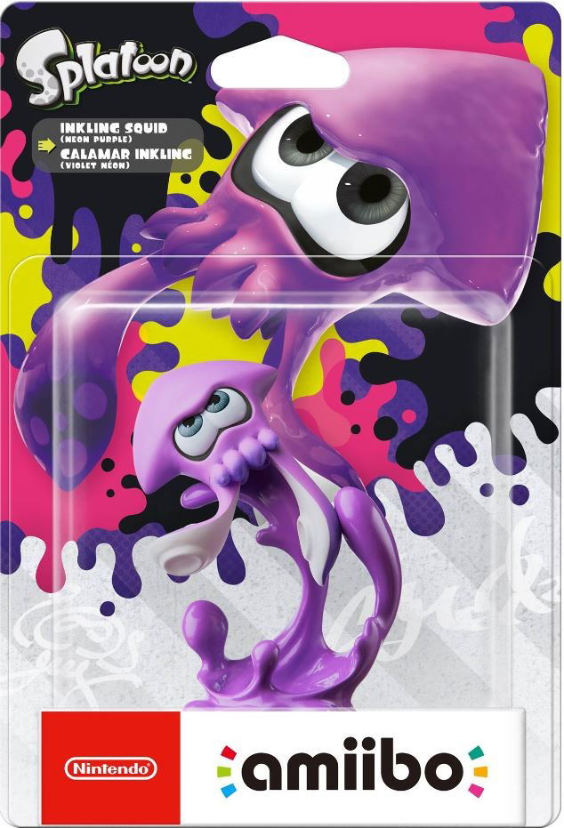 amiibo Splatoon Series Figure (Inkling Squid Neon Purple) image 1