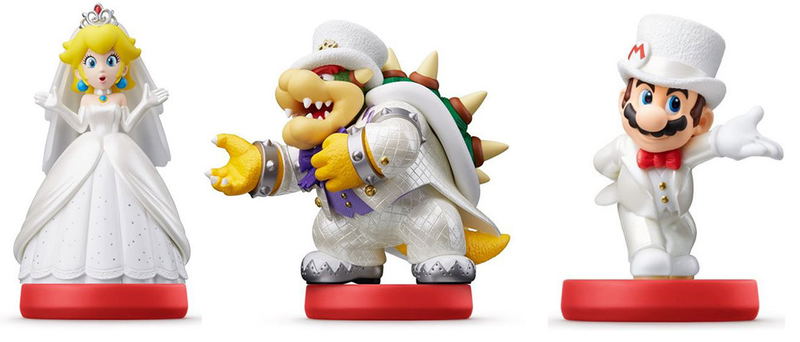 amiibo Super Mario Odyssey Series Figure (Triple Pack - Wedding Outfit) image 1