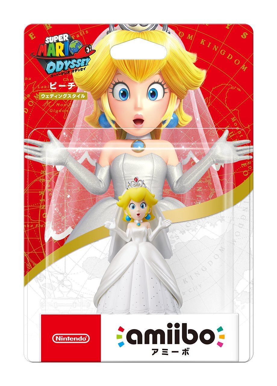 amiibo Super Mario Odyssey Series Figure (Peach - Wedding Outfit) for Wii U,  New 3DS, New 3DS LL / XL, SW