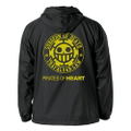 One Piece Pirates Of Heart Hooded Windbreaker Black x White (XL Size) thumbnail 1