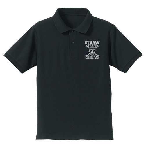 One Piece Straw Hat Pirates Polo Shirt Black (XL Size) image 1