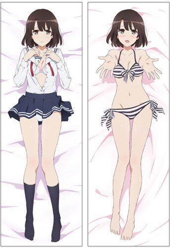 Saekano - How to Raise a Boring Girlfriend Smooth Dakimakura Cover: Kato Megumi (Re-run) image 1