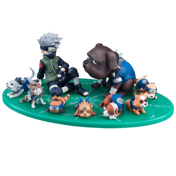G.E.M. Series Gaiden Naruto Shippuden Figure: Kakashi & Ninken Set image 1