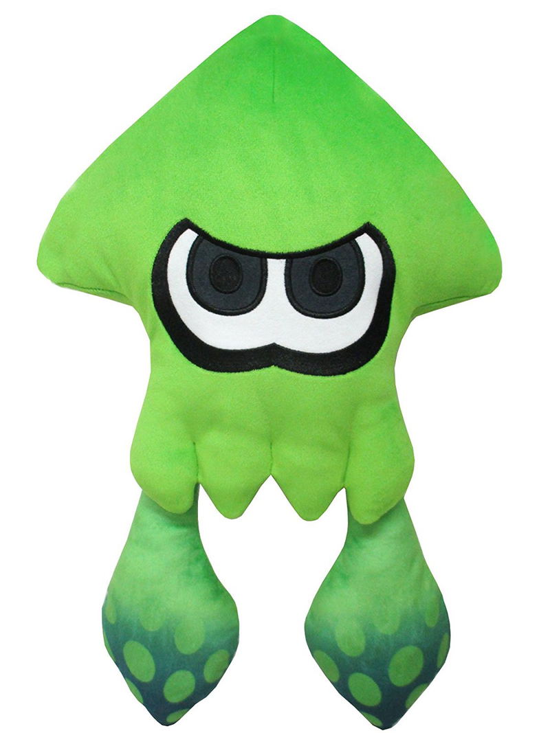 Splatoon 2 All Star Collection Plush: Big Squid Neon Green (Re-run) image 1