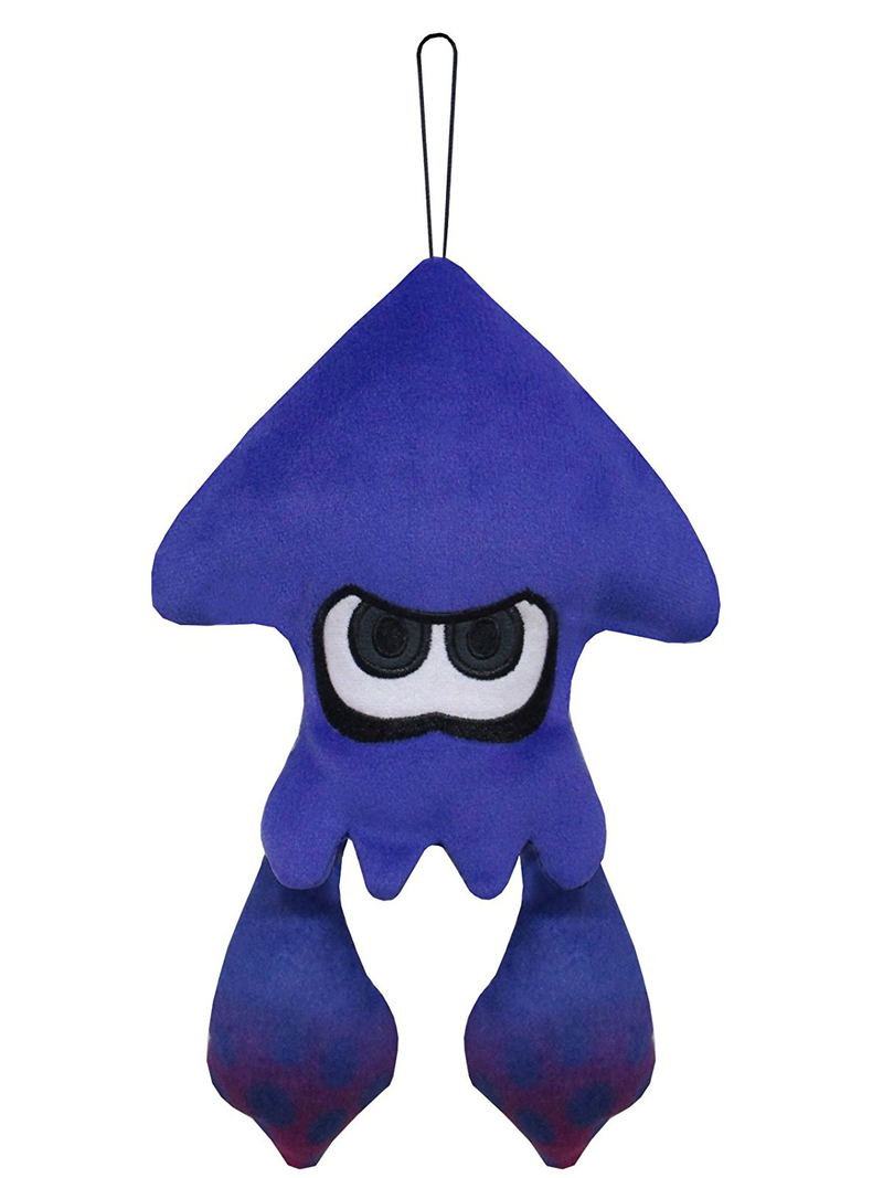Splatoon 2 All Star Collection Plush: Squid Bright Blue (S) (Re-run) image 1