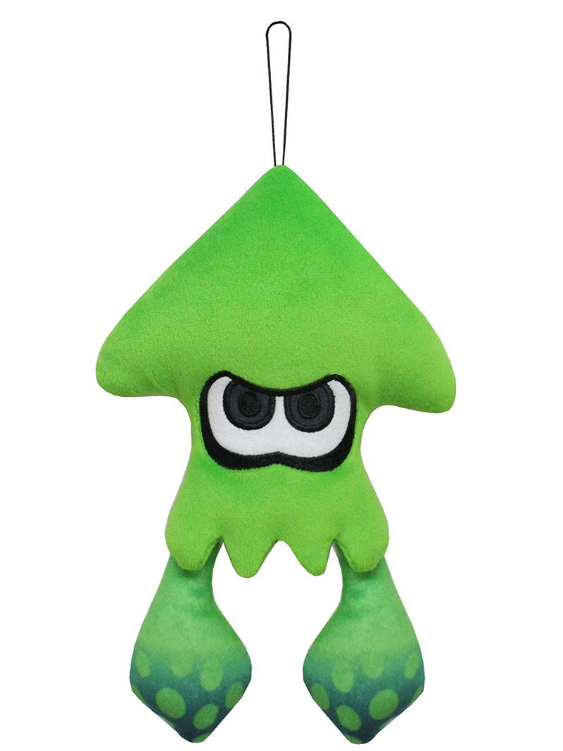 Splatoon 2 All Star Collection Plush: Squid Neon Green (S) (Re-run) image 1