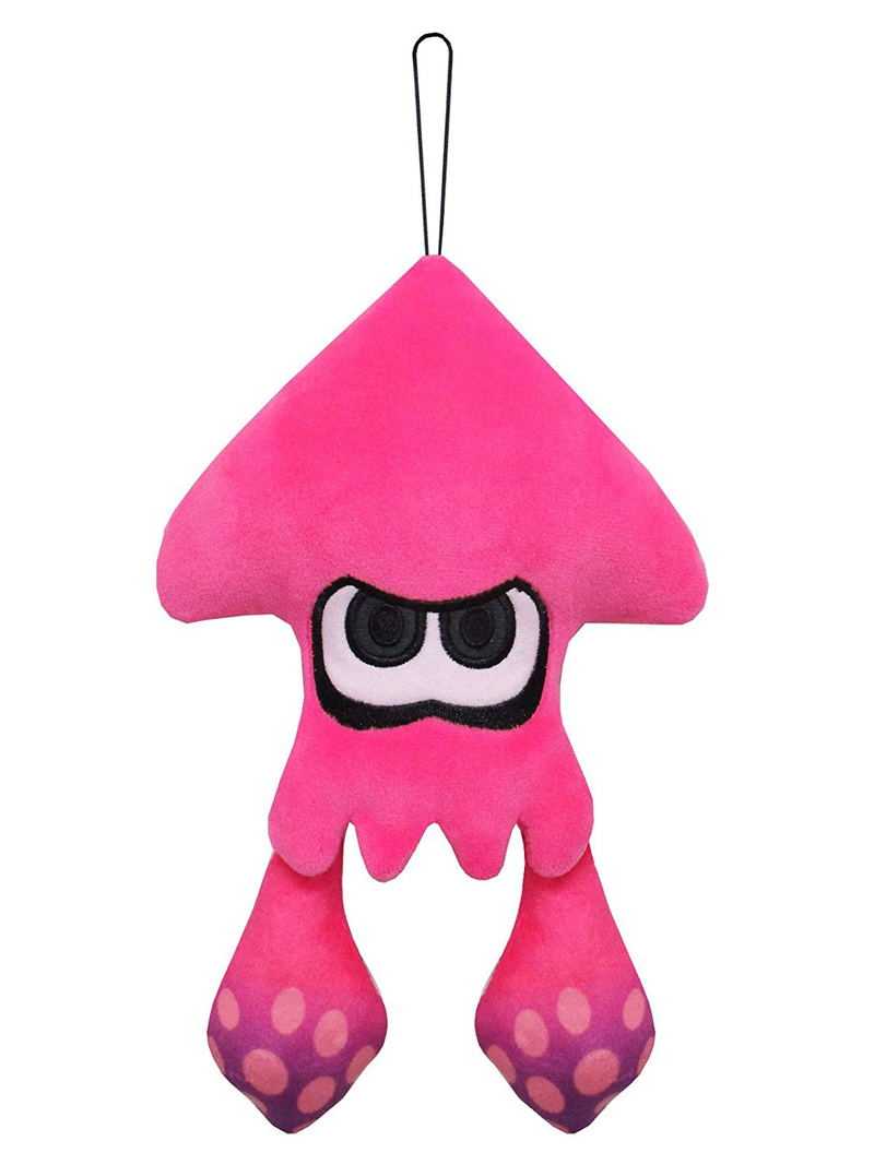 Splatoon 2 All Star Collection Plush: Squid Neon Pink (S) (Re-run) image 1