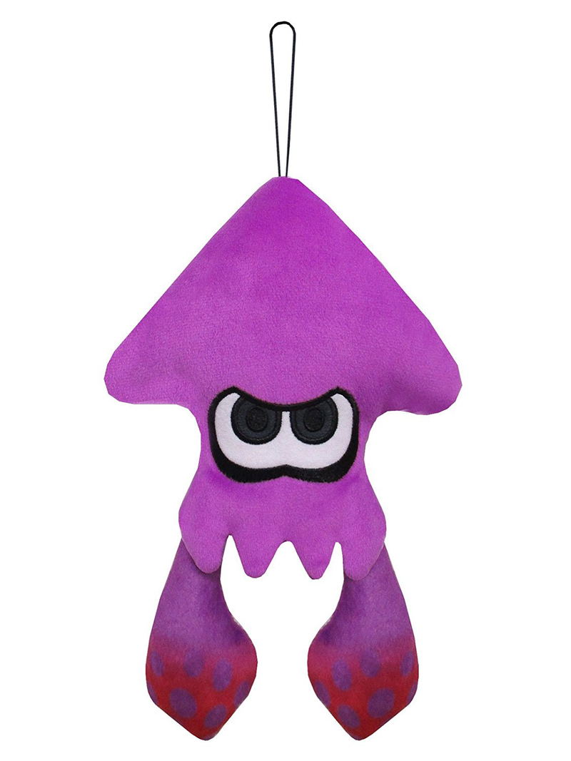 Splatoon 2 All Star Collection Plush: Squid Neon Purple (S) (Re-run) image 1
