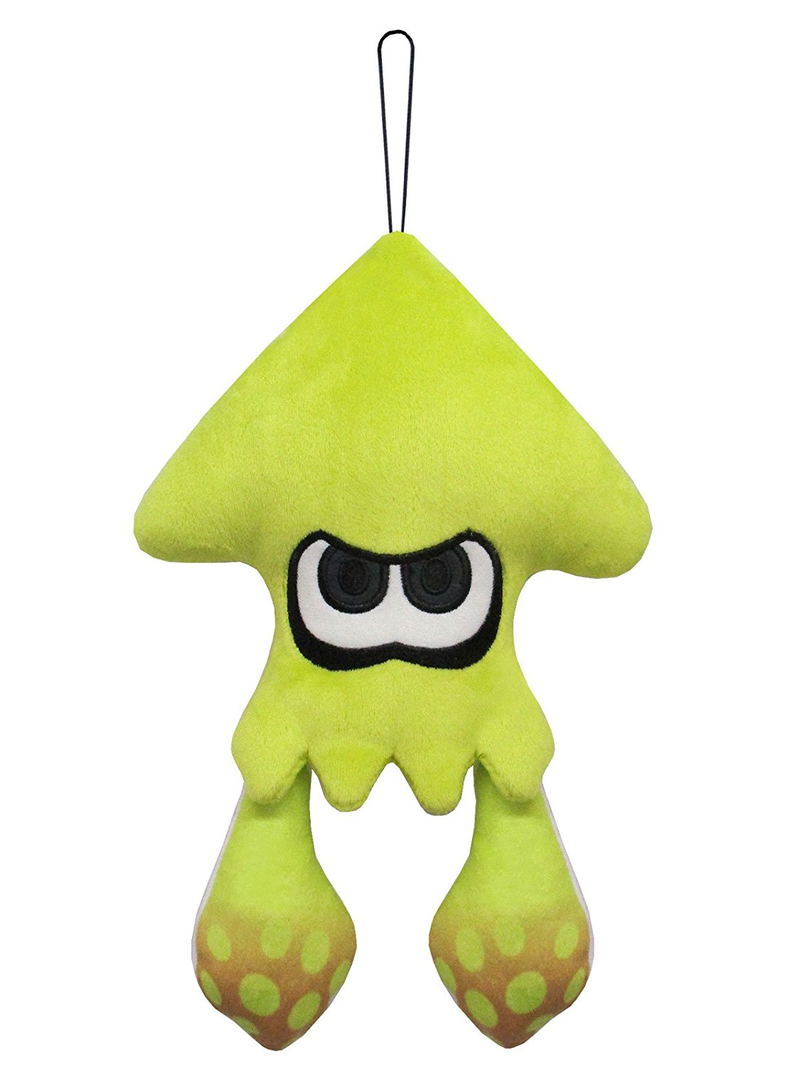 Splatoon 2 All Star Collection Plush: Squid Neon Yellow (S) (Re-run) image 1