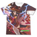 KonoSuba 2 - Megumin Explosion Full Graphic T-shirt White (M Size) thumbnail 1