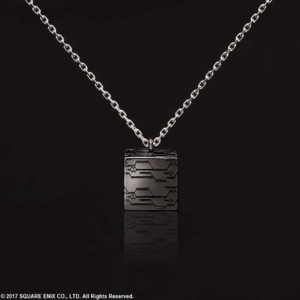 NieR Automata ニーアオートマタ ブラックボックスシルバーネックレス Nier Automata Silver Necklace - Black Box