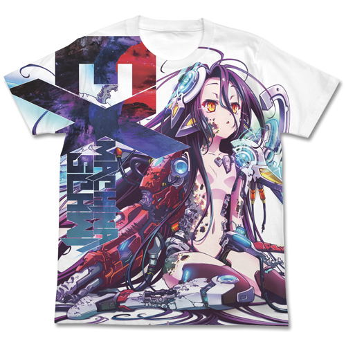 No Game No Life Zero Schwi Full Graphic T-shirt White (S Size) image 1