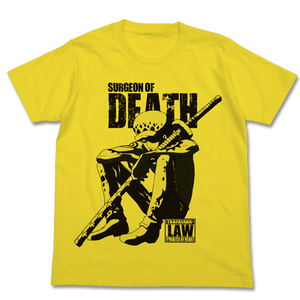 One Piece Tatazumu Law T-shirt Yellow (XL Size)_