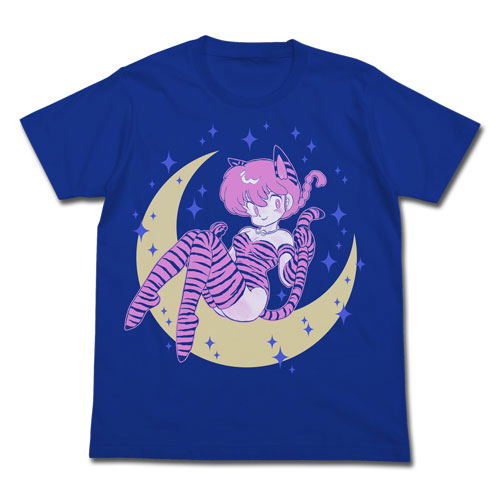Ranma 1/2 Ranma Saotome T-shirt Royal Blue (M Size) image 1