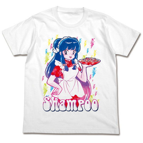 Ranma 1/2 Shampoo Full Color T-shirt White (S Size) image 1
