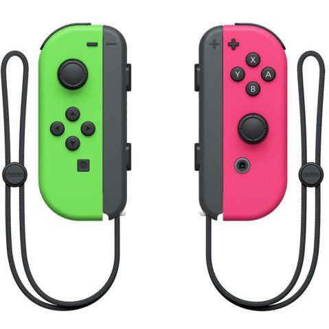 Nintendo Switch Joy-Con Controllers (Neon Green / Neon Pink) for