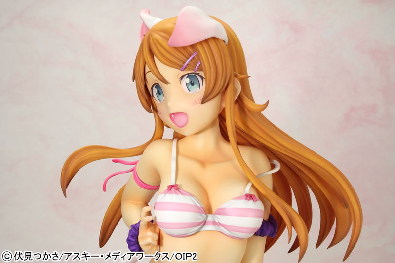 Ore no Imouto ga Konna ni Kawaii Wake ga Nai 1/2.5 Scale Pre-Painted Figure: Kousaka Kirino Nekomimi Swimwear Ver. Normal Edition (Re-run) image 13