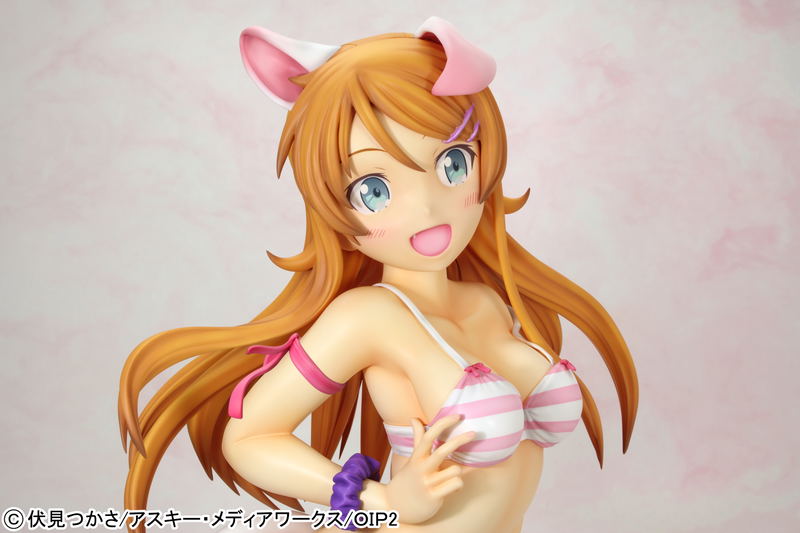 Ore no Imouto ga Konna ni Kawaii Wake ga Nai 1/2.5 Scale Pre-Painted Figure: Kousaka Kirino Nekomimi Swimwear Ver. Normal Edition (Re-run) image 14