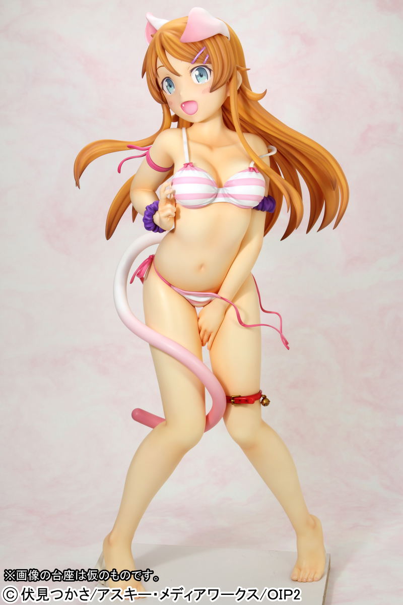 Ore no Imouto ga Konna ni Kawaii Wake ga Nai 1/2.5 Scale Pre-Painted Figure: Kousaka Kirino Nekomimi Swimwear Ver. Normal Edition (Re-run) image 4