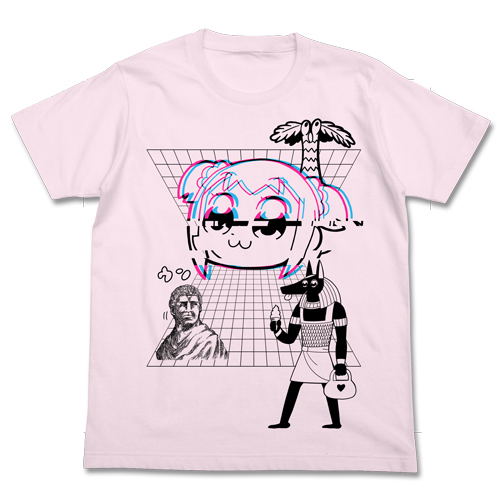 Pop Team Epic "Kusowave" T-shirt Light Pink (M Size) image 1