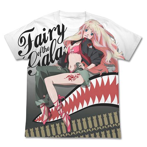 Macross Frontier "Sheryl" Full Graphic T-shirt White (S Size) image 1