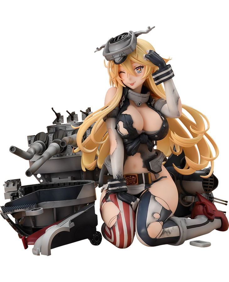 Kantai Collection -KanColle- 1/8 Scale Pre-Painted Figure: Iowa Half-Damaged Heavy Armament Ver. image 1