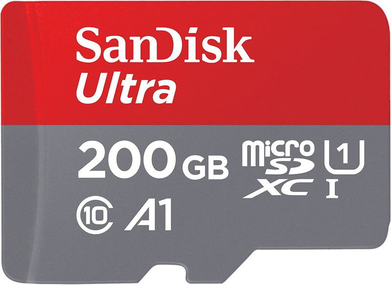 SanDisk Ultra microSDXC 200GB Kit, 100MB/s, UHS-I A1/Class 10 image 1