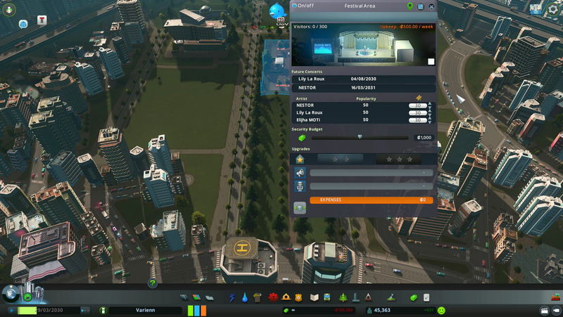 Cities: Skylines - Concerts (DLC) <span class="ext" style="background-color: #B0000F; color: #FFFFFF;">DLC</span> <span class="ext" style="background-color: #2a475e; color: #FFFFFF;">STEAM</span> <span class="ext ext_digital">digital</span> image 3