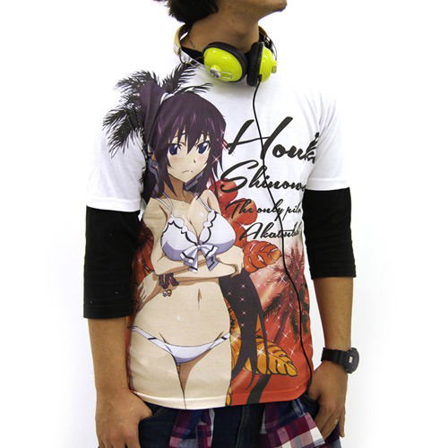 IS (Infinite Stratos) "Houki Shinonono Reboot" Full Graphic T-shirt White (L Size) image 2