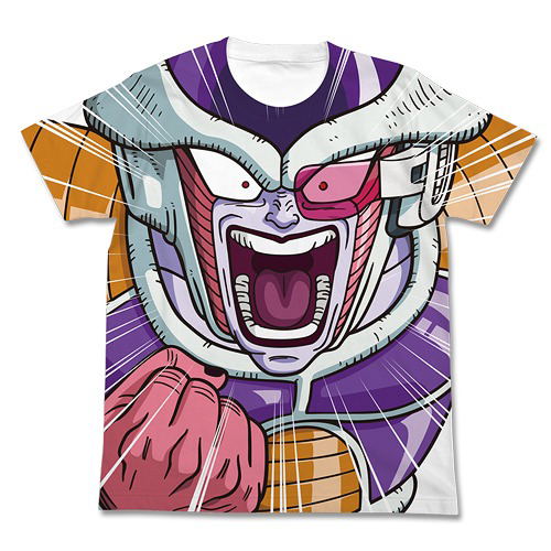 Dragon Ball Kai "Frieza" Full Graphic T-shirt White (S Size) image 1
