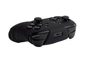 Silicone Protective Cover for Nintendo Switch Pro Controller (Black)