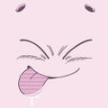 Dragon Ball Kai "Majin Buu Face" T-shirt Light Pink (XL Size) thumbnail 3