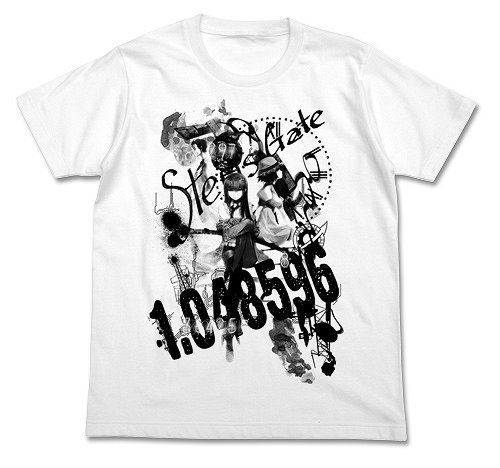 Steins;Gate "Steins;Gate Collage" T-shirt White (L Size) image 1