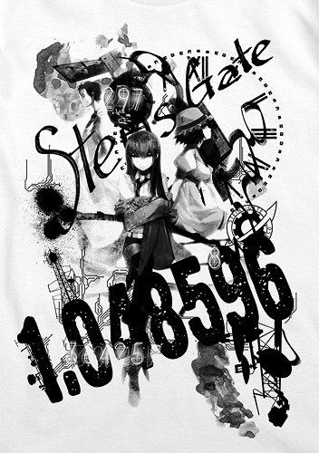 Steins;Gate "Steins;Gate Collage" T-shirt White (XL Size) image 2