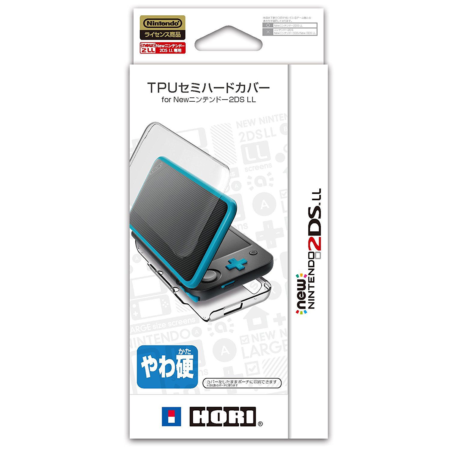 TPU Semi Hard Cover for New Nintendo 2DS LL (Clear) pour New