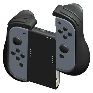 CYBER ・Grip + Power Supply Attachment Set for Nintendo Switch (Black)