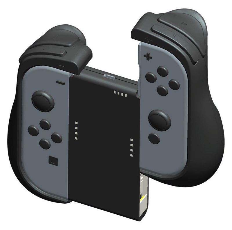 Cyber Gadget Grip + Power Supply Attachment Set for Nintendo Switch (Black) image 3